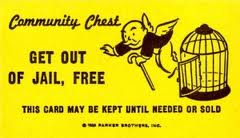 get out of jail card from monopoly